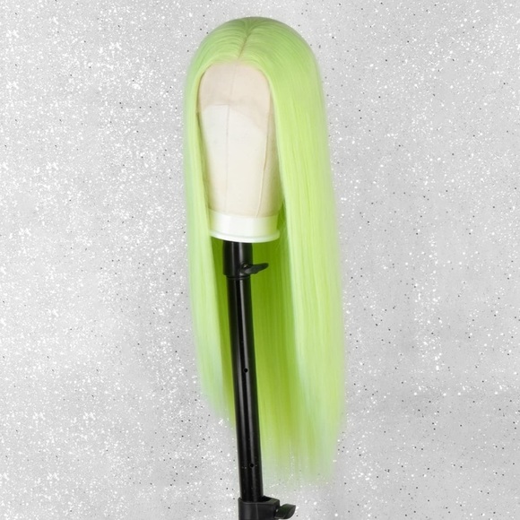 ♥️ 22” LIGHT GREEN STRAIGHT LACE FRONT WIG? *NWT main image 5